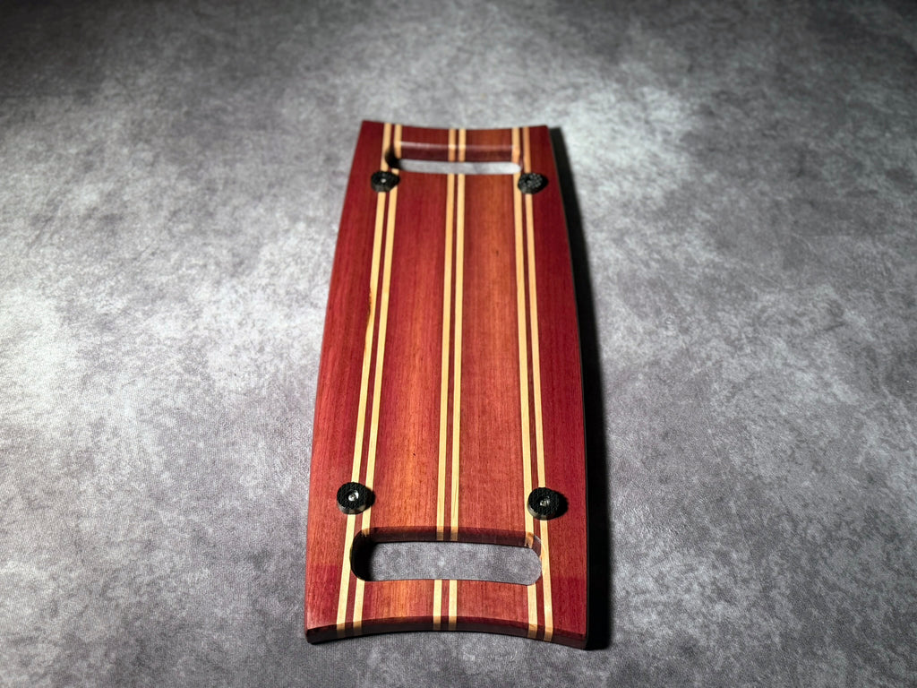 Black Walnut, Ambrosia Maple and Purple Heart Charcuterie Board