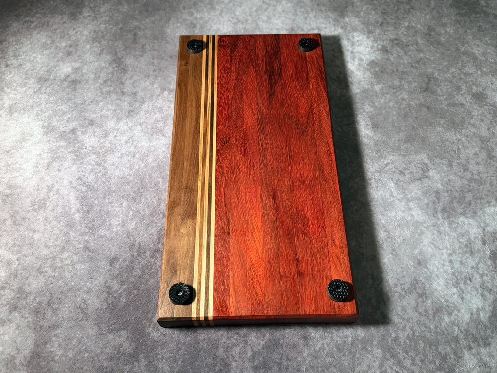 Large Black Walnut, Padauk, Ambrosia Maple Cutting Board