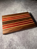 Black Walnut, Padauk, Ambrosia Maple Cutting Board